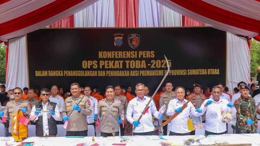 Operasi PEKAT TOBA-2025 Berakhir, Polda Sumut Berantas 1.153 Kasus Premanisme