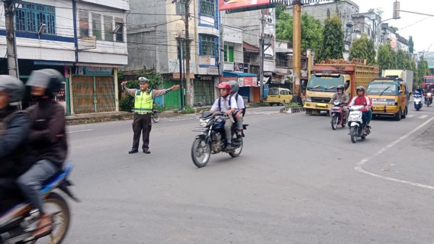 Strong Point Satlantas Polres Langkat Untuk Kelancaran Lalu Lintas