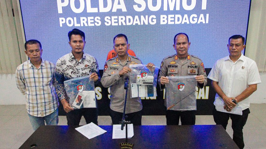 Polres Sergai Gelar Press Release, Ungkap Kasus Curas, 1 Tersangka Ditembak, 2 Tersangka Buron