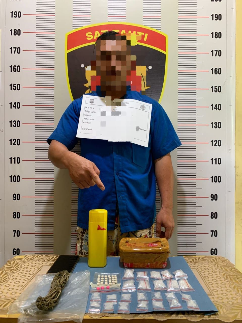 Polres Toba Tangkap Jaringan Sabu, Ekstasi, dan Ganja di Depan Bengkel Miliknya