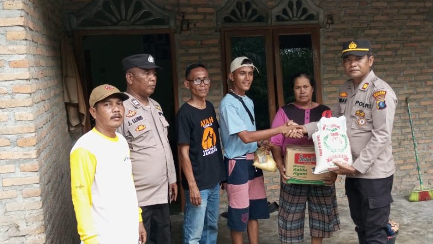 Polres Sergai Melalui Polsek Tj. Beringin Dan Polsek Dolok Masihul, Gercep Bantu 14 Korban Angin Puting Beliung