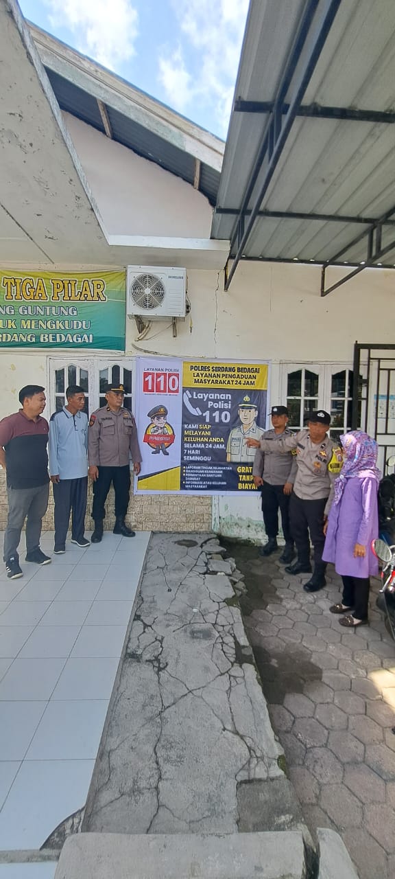 Polri Fast Respon, Polres Sergai Sosialisasi Penggunaan Layanan Cepat Kepolisian Hubungi 110 Cegah Premanisme dan Kejahatan Lainnya