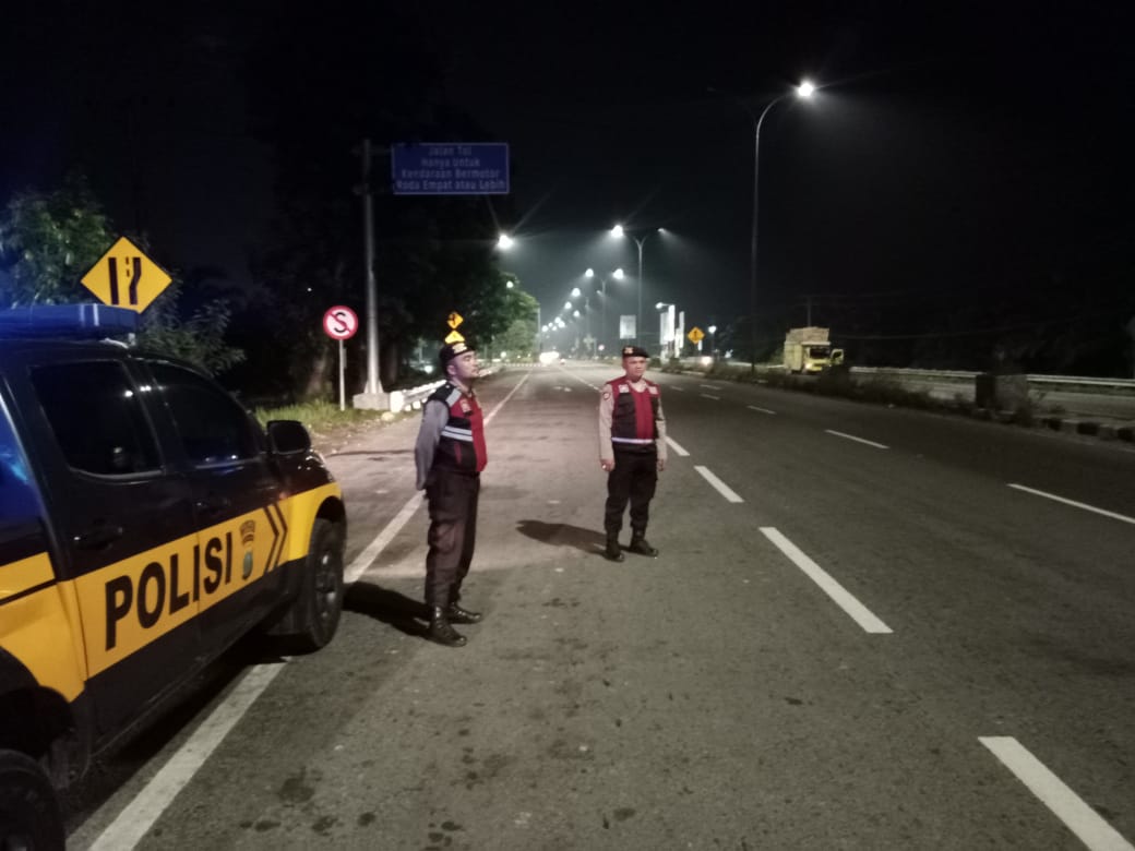Sat Samapta Polres Langkat Patroli Malam Cegah Kriminalitas