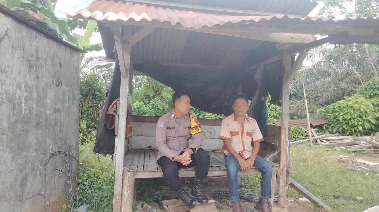 Bhabinkamtibmas Pematang Jaya Aktif Sambangi Warga, Ajak Bersama Cegah 3C dan Premanisme