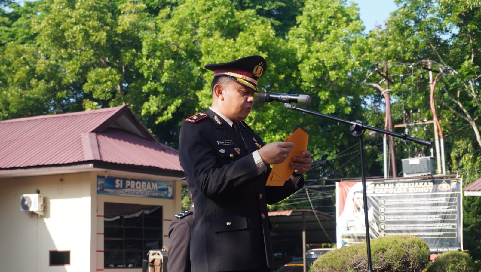 Wakapolres Langkat Pimpin Upacara Hari Lahir Pancasila di Mapolres Langkat