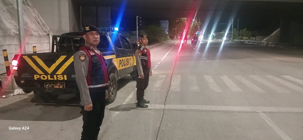 Sat Samapta Polres Langkat Gelar Patroli Malam, Wujudkan Situasi Kamtibmas yang Kondusif