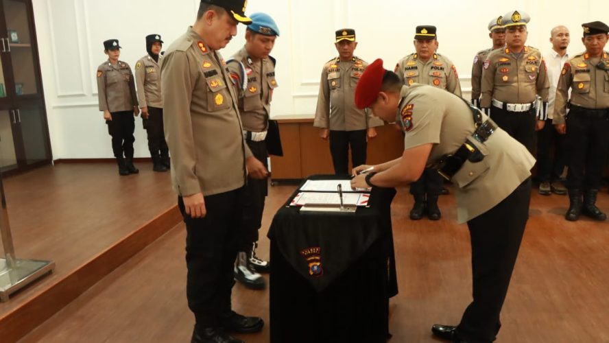 Kapolres Binjai Serah Terimakan Jabatan Kasat Reskrim Polres Binjai