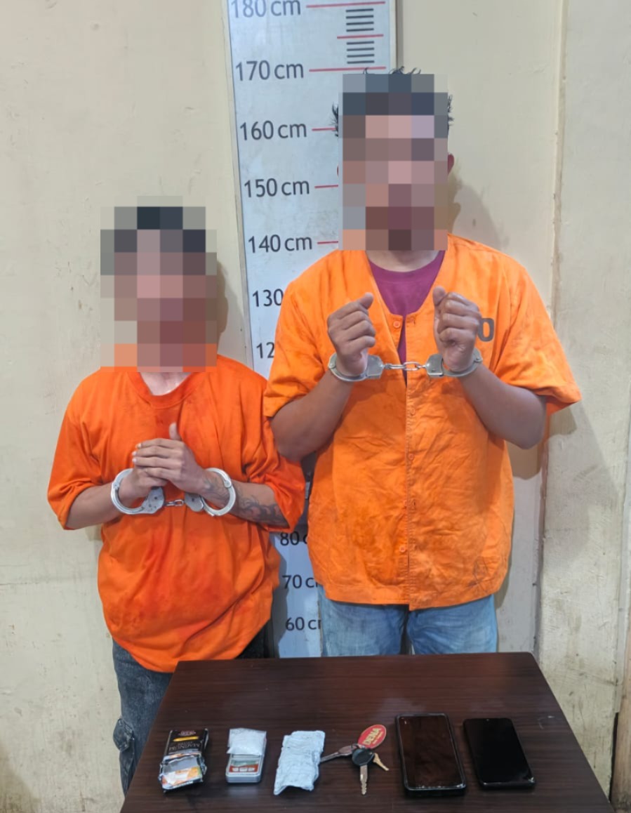 Nekat Ngantongin Sabu di Jok Motor, Dua Pemuda Medan Kena Gas Polisi Langkat