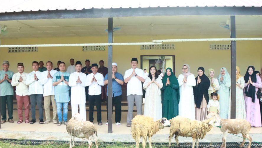 Hari Raya Idul Adha 1446H, Polres Binjai Sembelih 7 Ekor Sapi Dan 9 Ekor Kambing