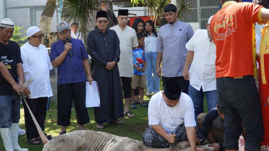 Rutan Kelas I Medan Gelar Sholat Idul Adha dan Pemotongan Hewan Qurban