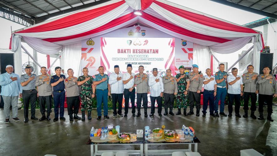 Sambut HUT Bhayangkara Ke-79, Polda Sumut Gelar Bakti Kesehatan Dan Sosial Untuk 2.000 Warga Belawan