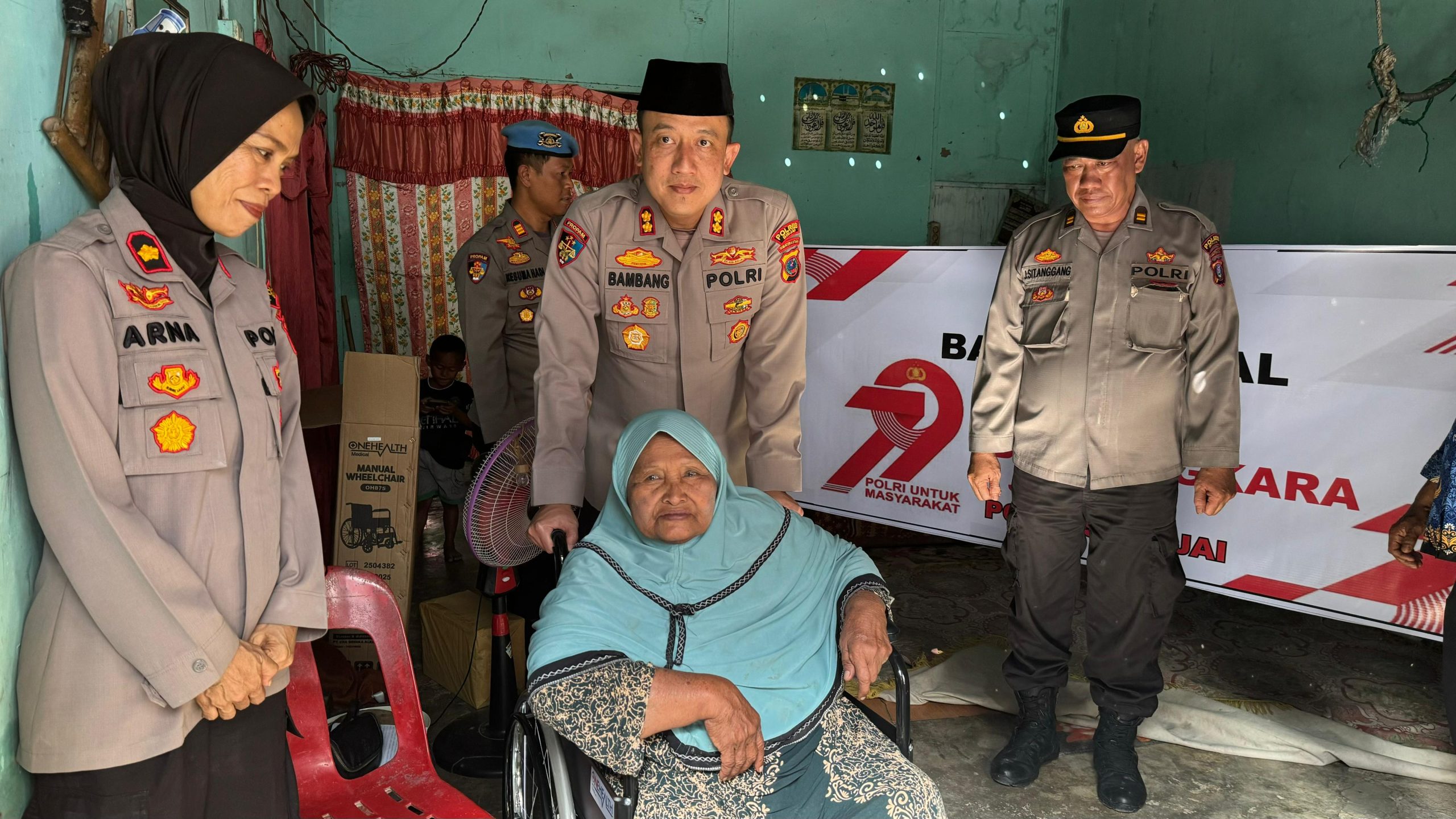 Sambut Hari Bhayangkara Ke 79 Kapolres Binjai Ulurkan Tangan