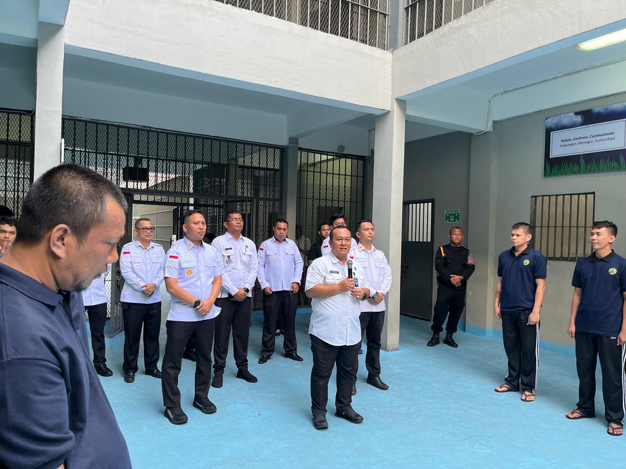 Rutan Kelas I Medan Kumham Sumut Terima Kunjungan Kerja Inspektur Wilayah I Kemenimipas