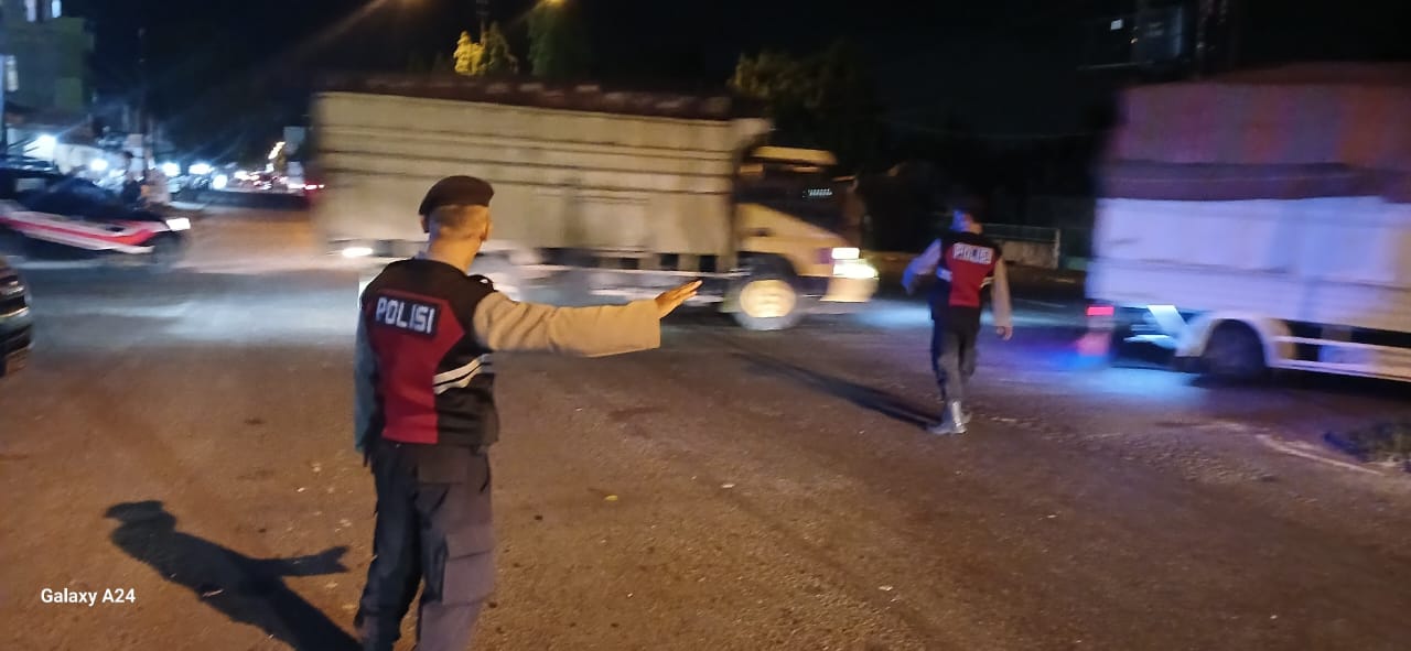 Wujudkan Keamanan Malam Hari, Sat Samapta Polres Langkat Gelar Patroli Presisi KRYD di Jam Rawan