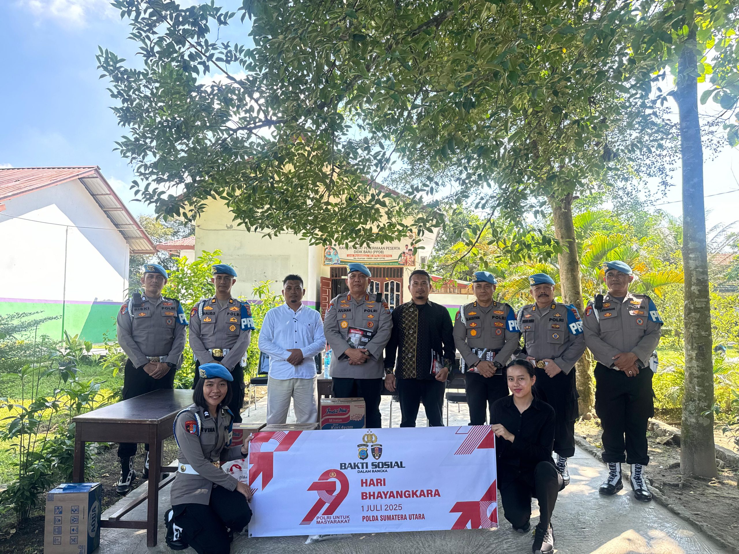 Bidpropam Polda Sumut Gelar Baksos di Ponpes Hidayatullah Dalam Rangka HUT Bhayangkara Ke-79