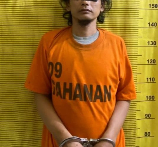 Menunggu Pembeli Di Teras Rumah, Bandar Narkoba Di Tangkap Polres Binjai