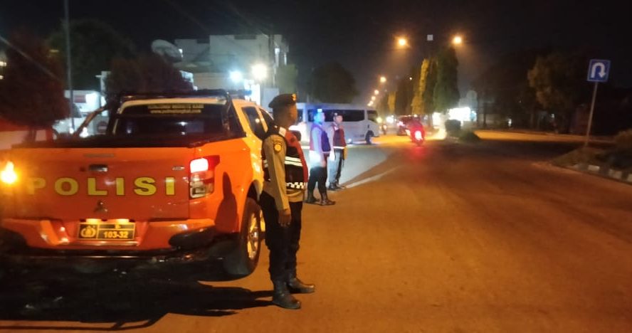Sat Samapta Polres Langkat Tingkatkan Keamanan Lewat Patroli Malam Hari