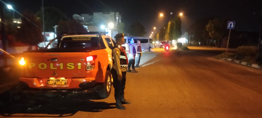 Sat Samapta Polres Langkat Tingkatkan Keamanan Lewat Patroli Malam Hari
