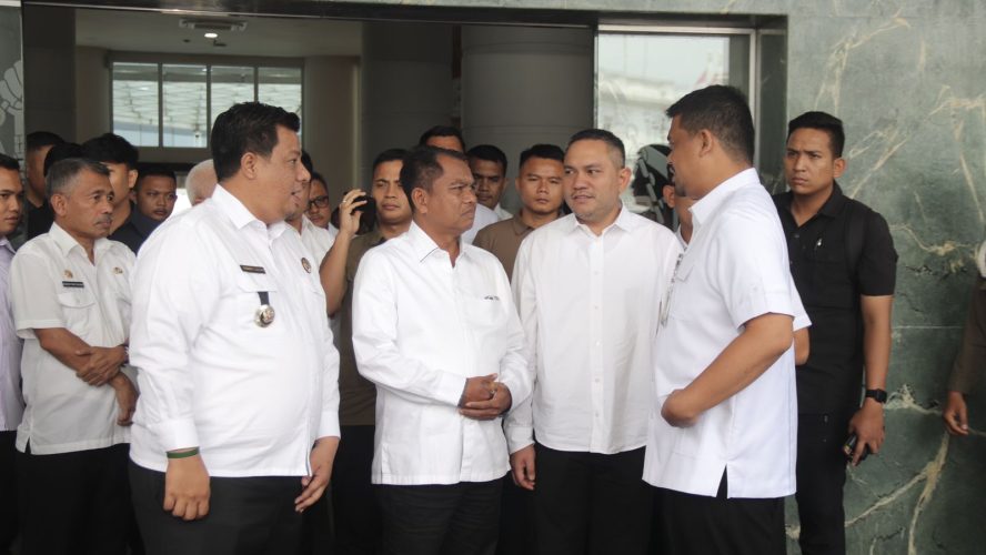 Bupati Pakpak Bharat Hadiri Rapat Koordinasi Bersama Mentri ATR/BPN di Aula Raja Inal Siregar Provsu