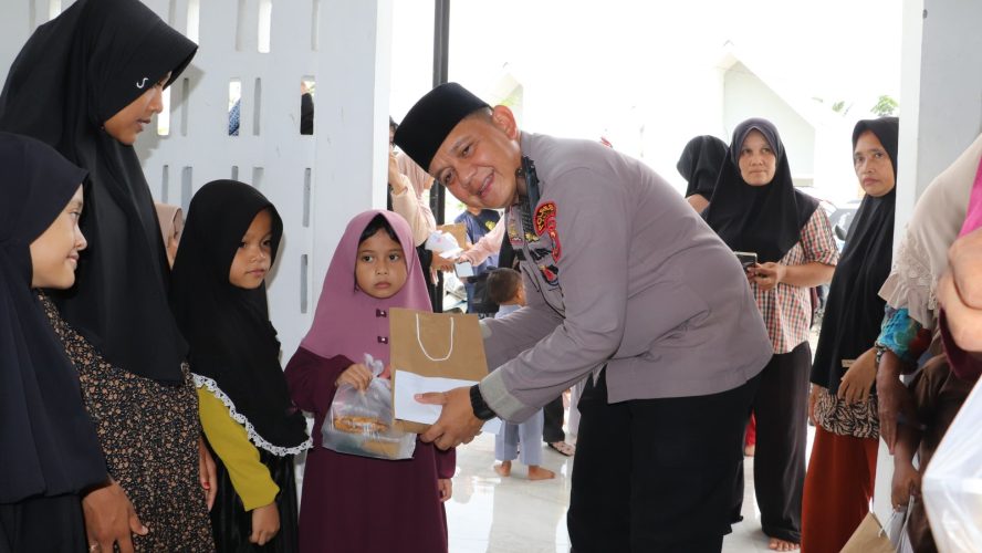 Kapolres Langkat Beri Santunan Anak Yatim, Wujud Kepedulian Polri Untuk Masyarakat