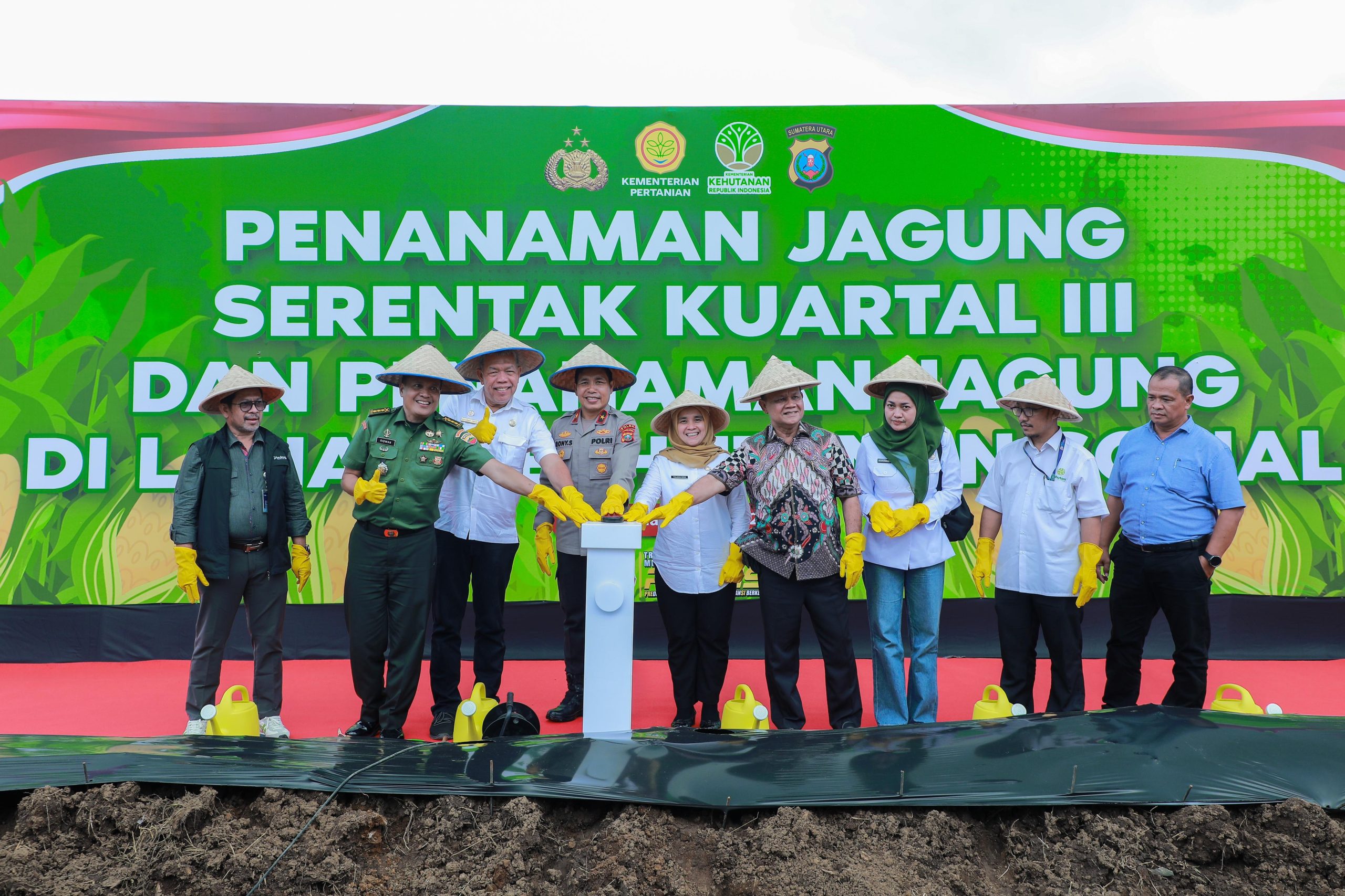 Polda Sumut Tanam Jagung Serentak, Targetkan 24 Ribu Ton Demi Swasembada Pangan 2025
