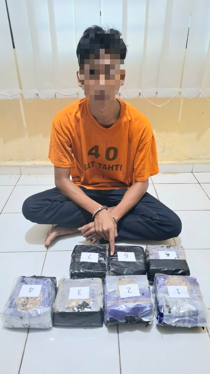 Modus Gunakan CPU Komputer, Polsek Sei Tualang Raso Cegat Penumpang Becak Bawa Narkoba 7,54 Kg