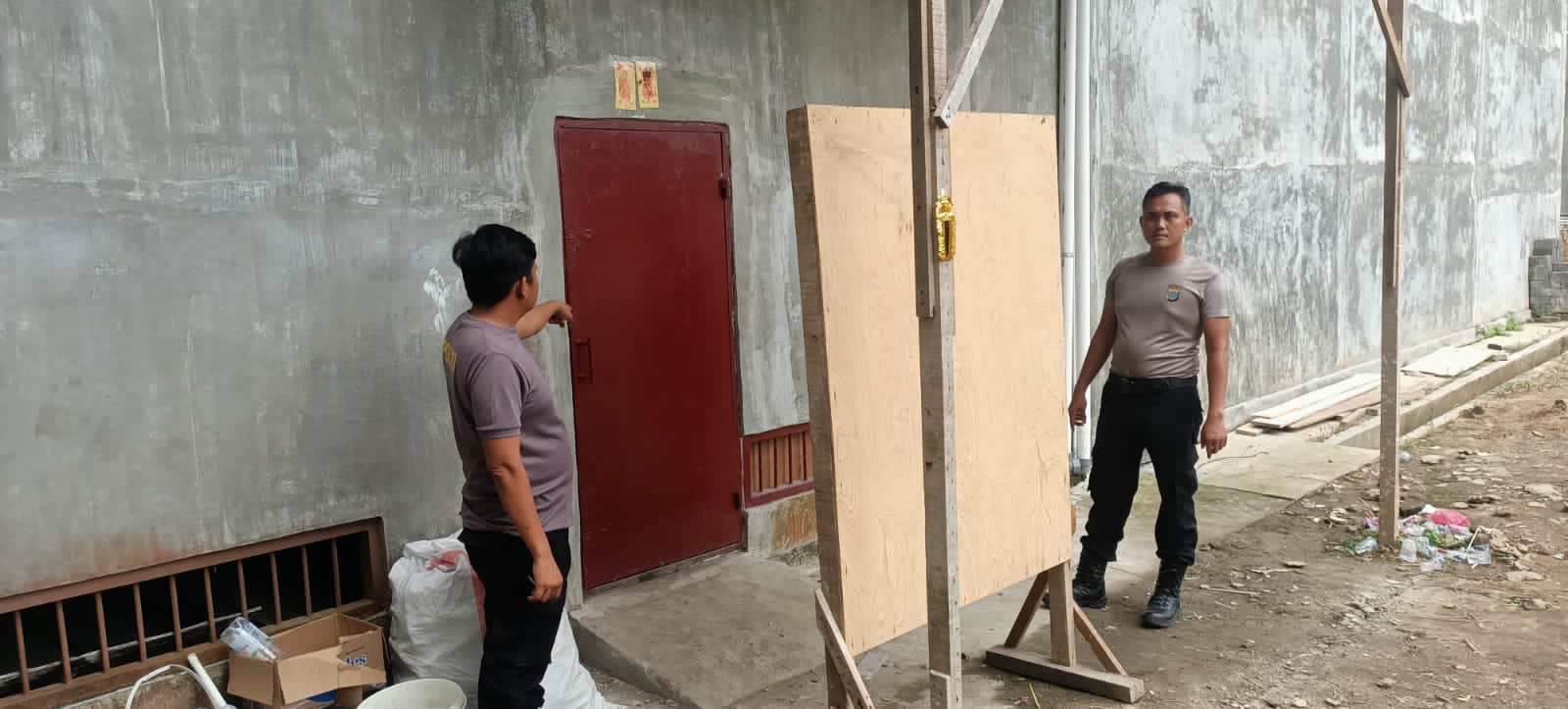 Responsif Polsek Firdaus Polres Sergai, Tinjau Lokasi Judi