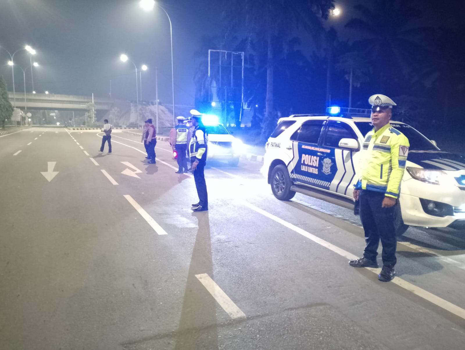 Polres Langkat Kerahkan Personel Lakukan Patroli Malam Hari Antisipasi 3C dan Premanisme