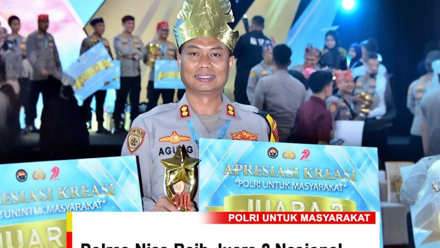 POLRES NIAS RAIH JUARA 2 NASIONAL LOMBA PELAYANAN POLRI 110