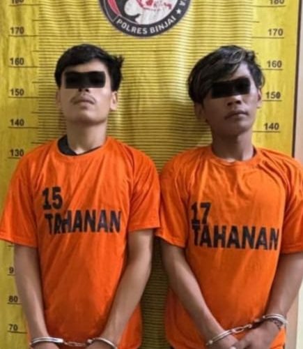Tabrakkan Sp.Motor Kearah Petugas, Akhirnya Dua Orang Pria Di Gelandang Polres Binjai