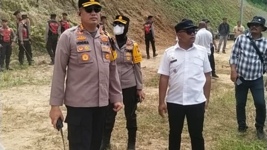 Polresta Deli Serdang Berhasil Amankan Kegiatan Eksekusi Lahan Bendungan Lau Simeme