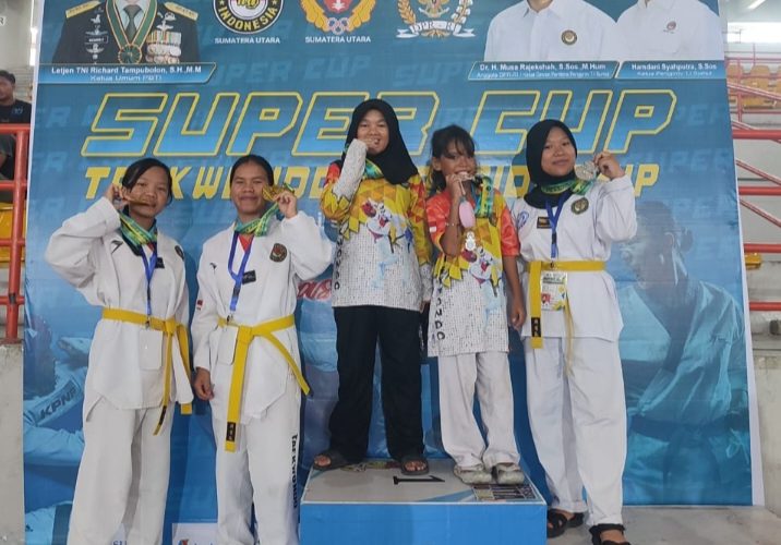 Tim Taekwondo Pakpak Bharat Berhasil Meraih Tiga Medali Emas dan Enam Perak Dalam “Super Cup Taekwondo Championship” digelar Serbaguna Pemprovsu
