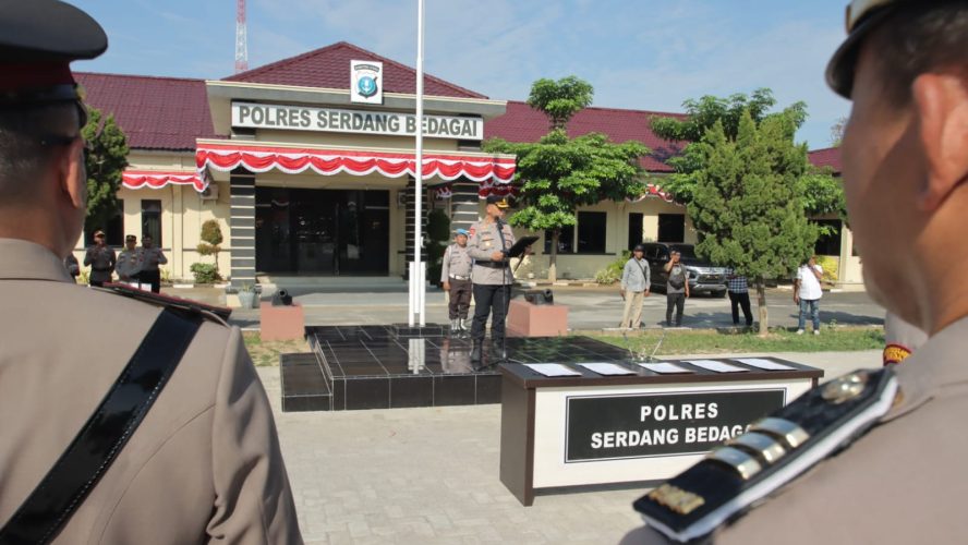 Serah Terima Jabatan Di Lingkungan Polres Sergai