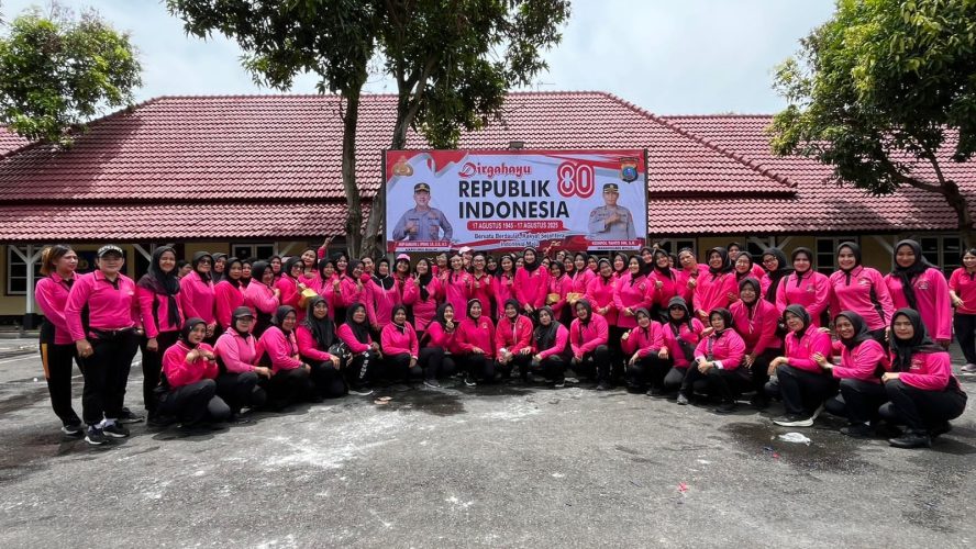 Bhayangkari Cabang Binjai Ikut Memeriahkan Hari Kemerdekaan RI Ke-80 Tahun 2025