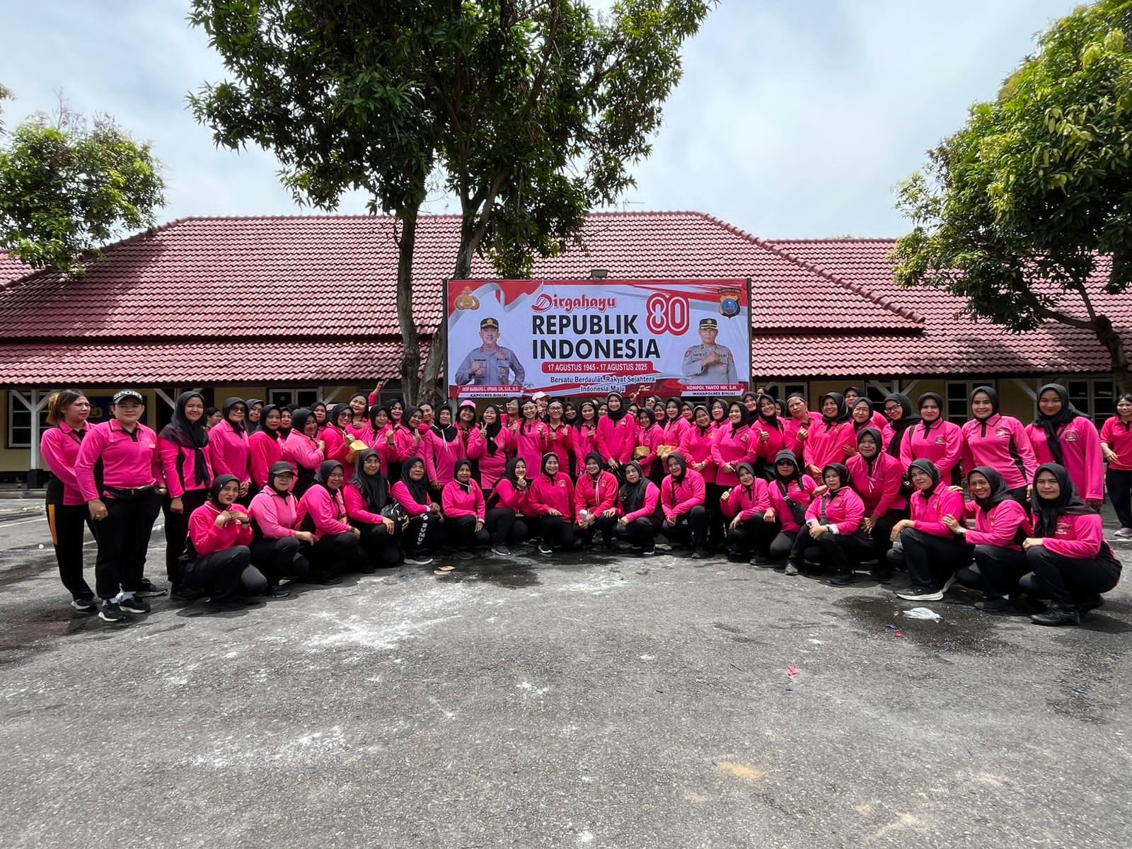 Bhayangkari Cabang Binjai Ikut Memeriahkan Hari Kemerdekaan RI Ke-80 Tahun 2025