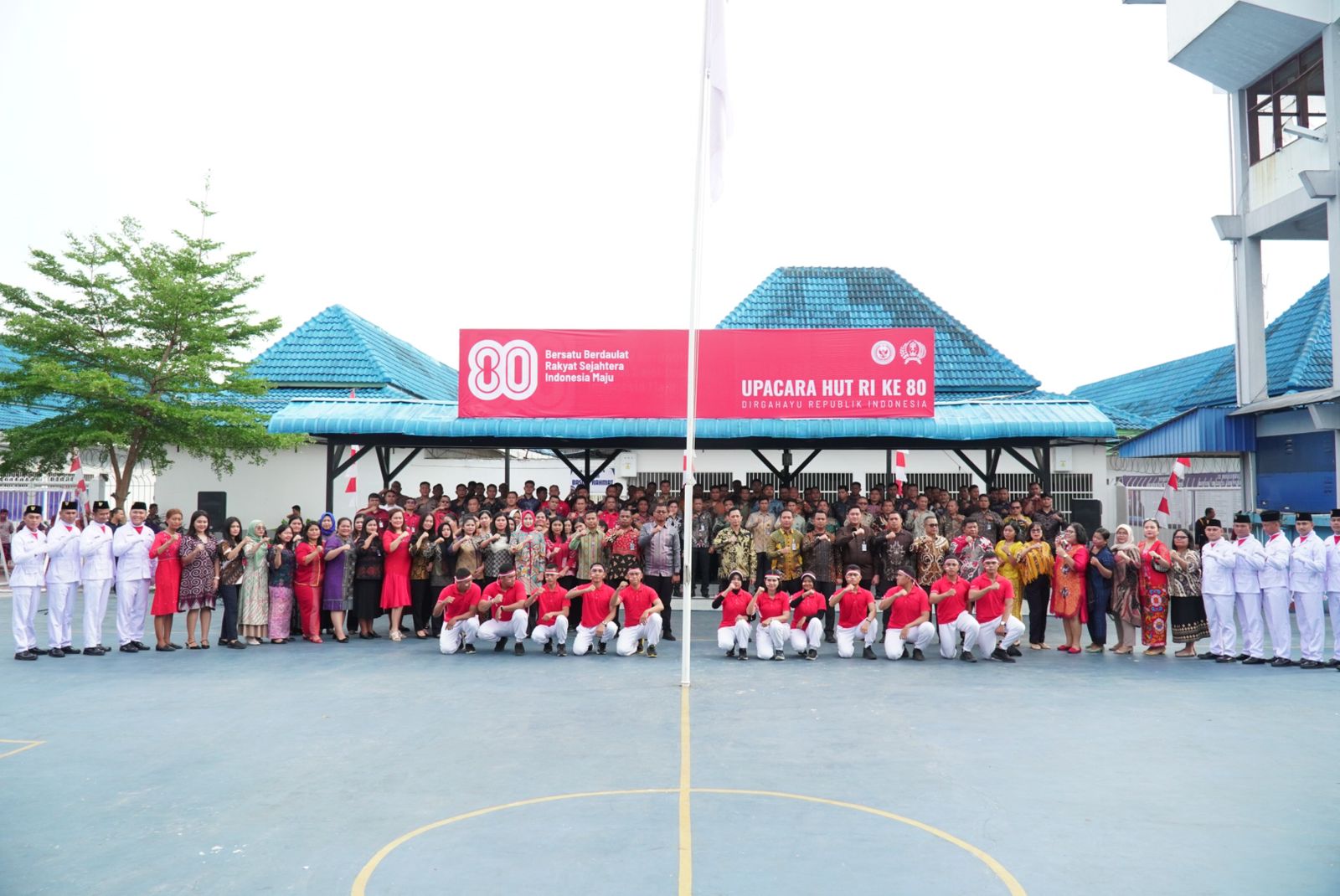 Semangat Kemerdekaan, Rutan Kelas I Medan Gelar Upacara Bendera Peringatan HUT RI Ke-80