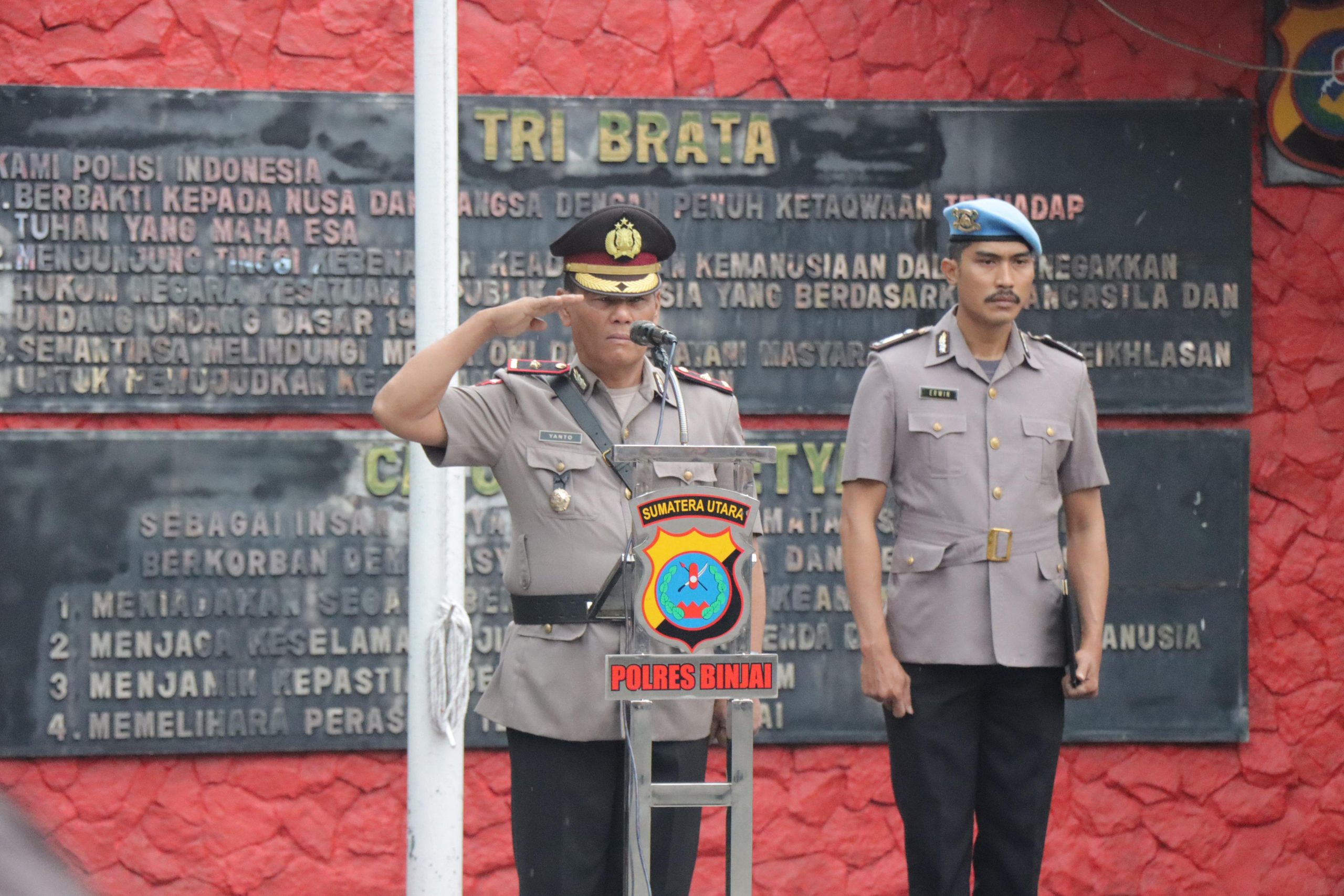 UPACARA PERINGATAN HARI JUANG POLRI TAHUN 2025 DI POLRES BINJAI BERLANGSUNG KHIDMAT