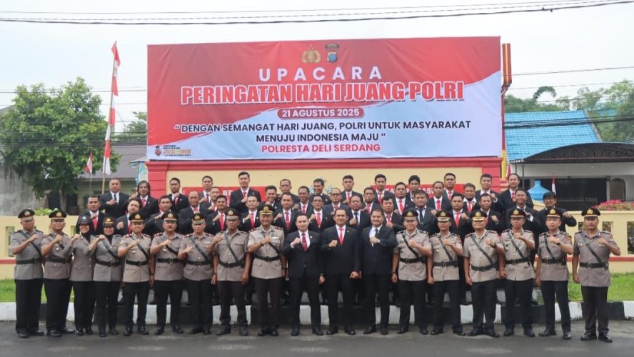 Polresta Deli Serdang Gelar Upacara Peringatan Hari Juang Polri Tahun 2025