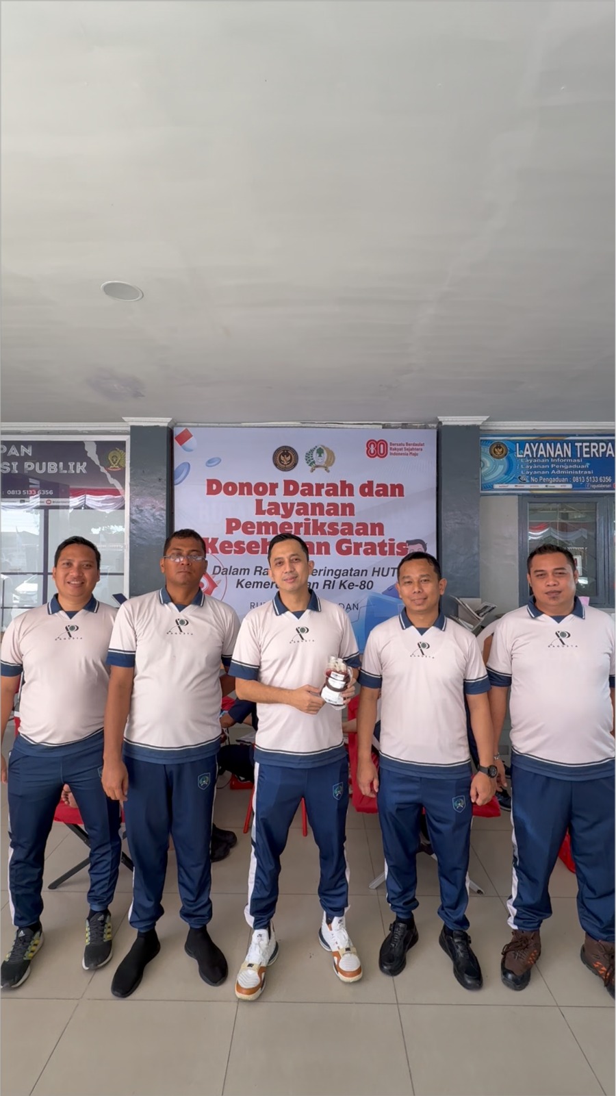 Semarak Kemerdekaan, Rutan Kelas I Medan Gelar Senam Sehat, Donor Darah dan Pemeriksaan Kesehatan Gratis