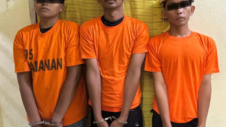 Tiga Orang Pemuda Di Tangkap Polres Binjai Saat Edarkan Narkoba Di Binjai Utara