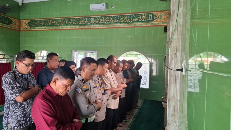 Polres Sergai Laksanakan Sholat Ghoib Doakan Driver Ojol Alm. Affan Kurniawan