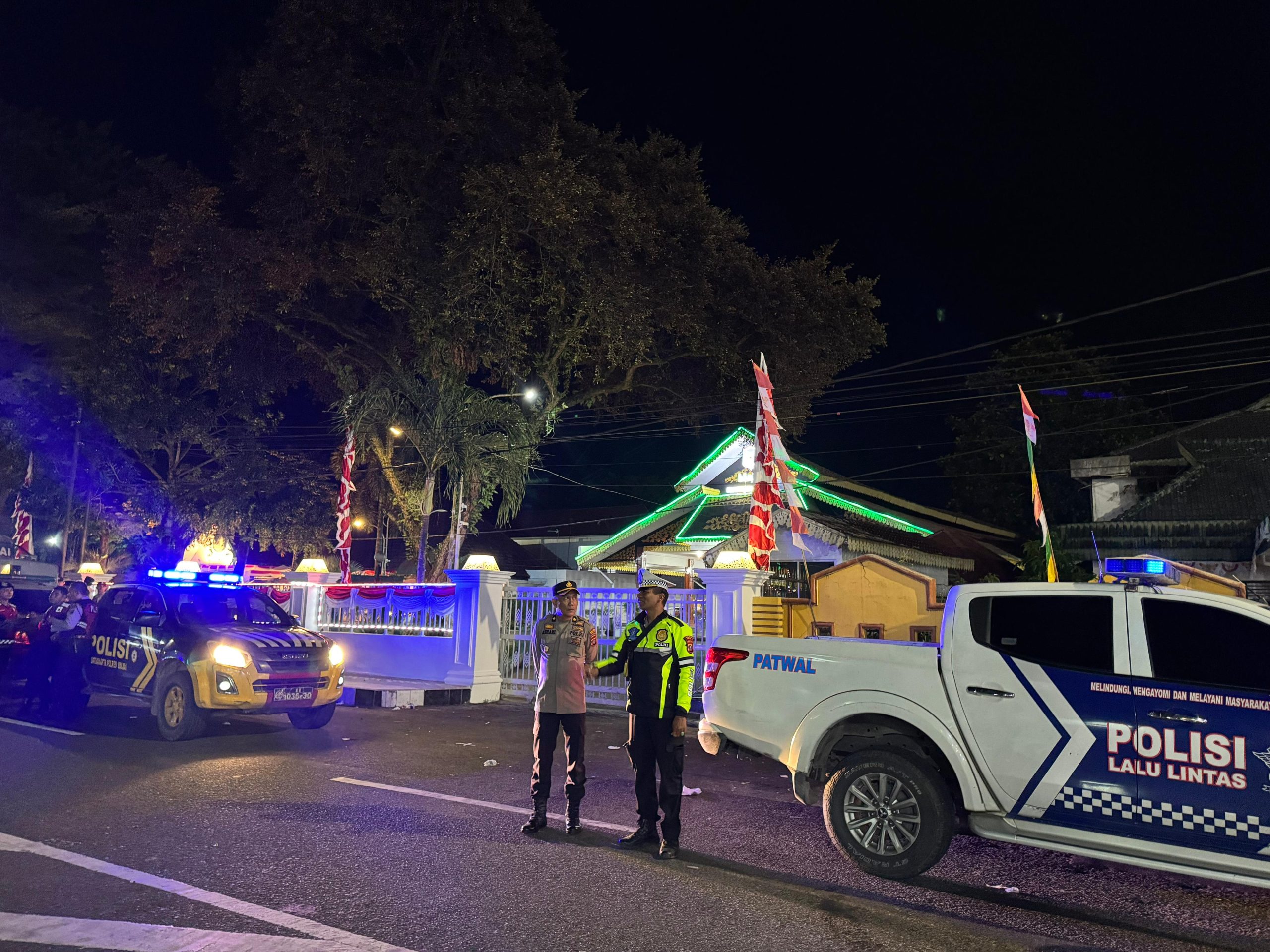 Polres Binjai Gelar Patroli Skala Besar (KRYD) Bersama TNI & Satpol PP