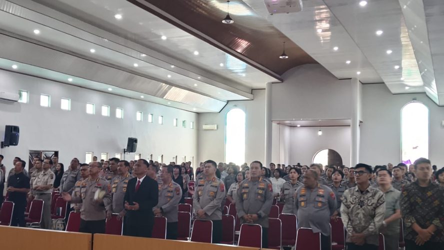 Personel Polda Sumut Gelar Ibadah Oikoumene, Doakan Keamanan Dan Kedamaian Bangsa