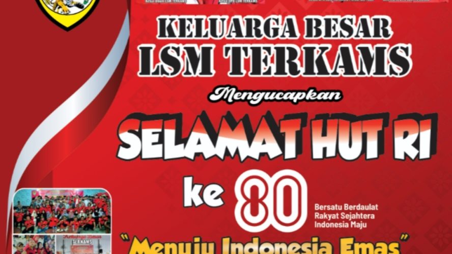 Perayaan HUT RI Ke 80 Tahun, LSM Terkams Ikut Andil