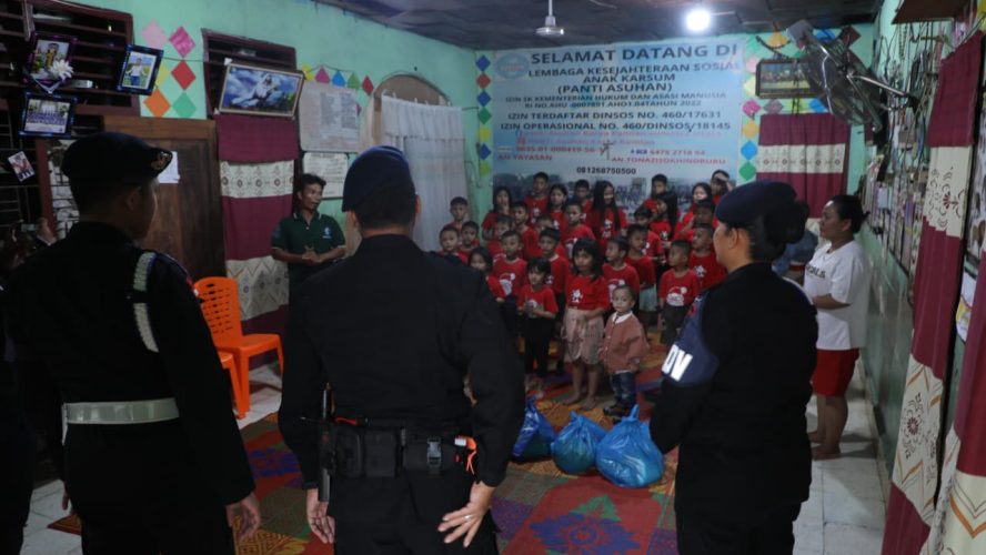 Brimob Polda Sumut Gelar “Minggu Kasih”, Tebar Kepedulian Untuk Anak Panti Asuhan Dan Warga Kurang Mampu