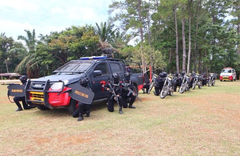 Brimob Batalyon C Pelopor Gelar Latihan Den 45 Anti Anarki, Perkuat Kesiapan Hadapi Situasi Kontinjensi