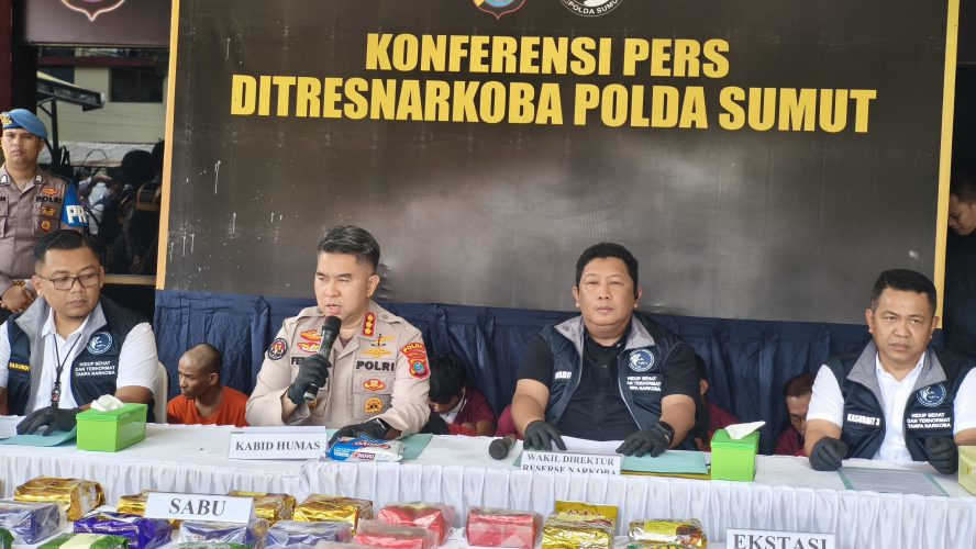 Ungkap 114 Kasus Narkoba, Polda Sumut Selamatkan Lebih Dari 125 Ribu Jiwa