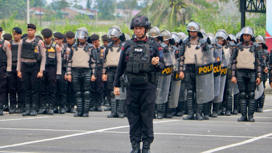Mengawal Demokrasi, Polda Sumut Latihan Penanganan Aksi Unras Dengan Humanis