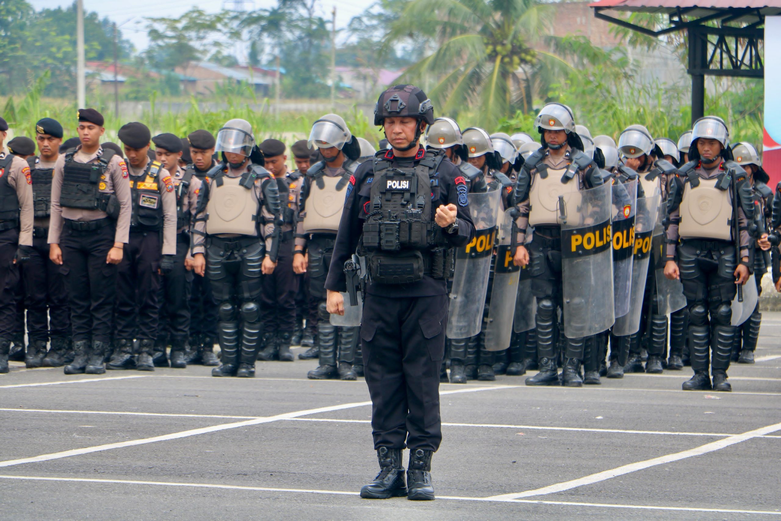 Mengawal Demokrasi, Polda Sumut Latihan Penanganan Aksi Unras Dengan Humanis