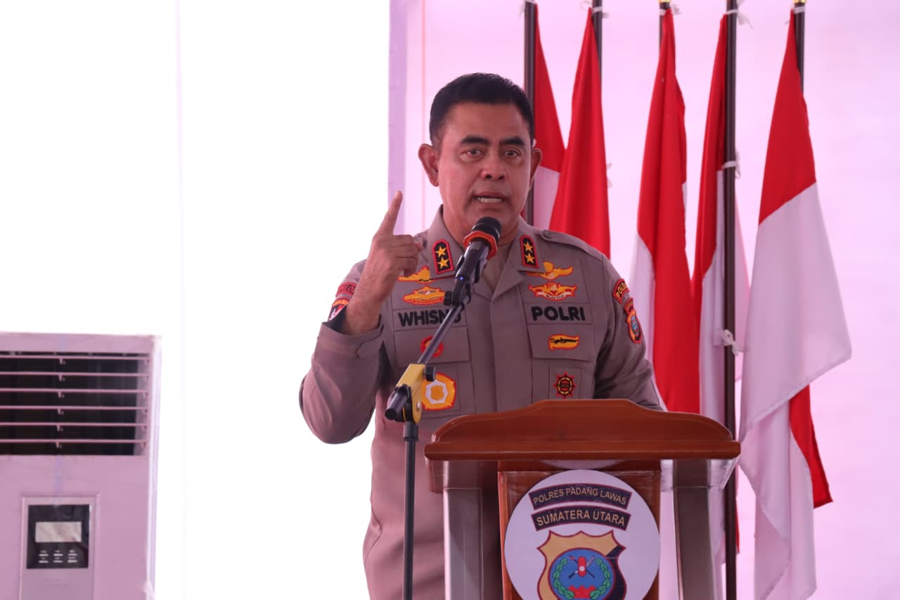 Kapolda Sumut Suntikkan Motivasi Ke Jajaran Polres Padang Lawas: Bersatu, Berani, Dan Humanis